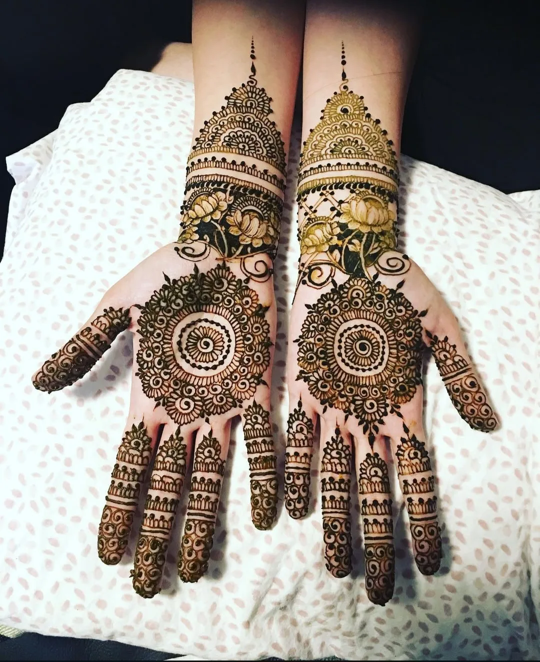 Detail of an Eid mehndi design
